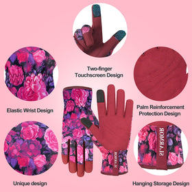 Reinforced fingertips protect fingers during weeding and digging with SLARMOR gloves