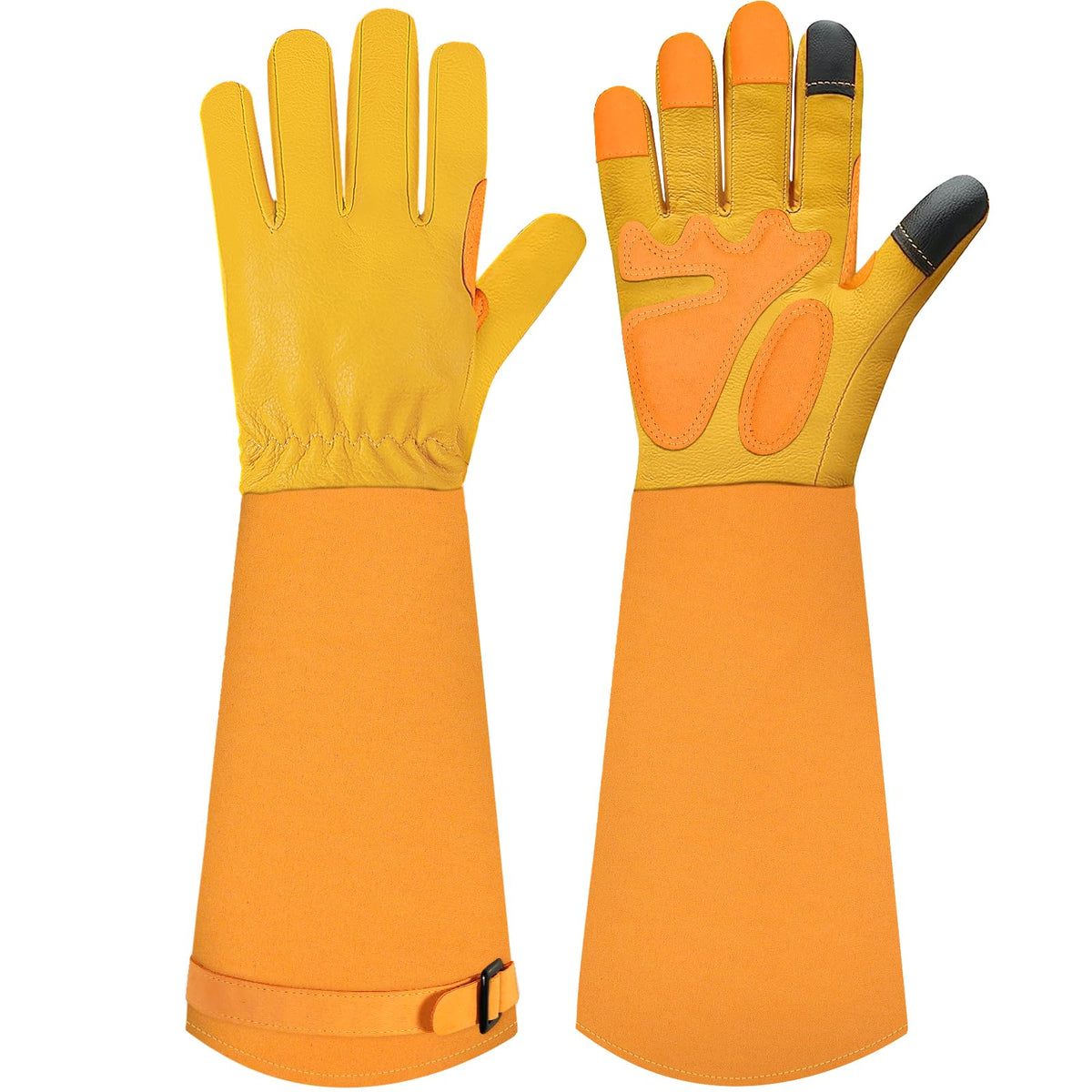 SLARMOR long gardening gloves designed for thorny rose pruning
