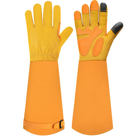 SLARMOR long gardening gloves with rose pruning protection for forearms