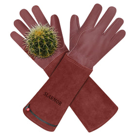 SLARMOR long gloves for rose pruning protect hands from thorny stems