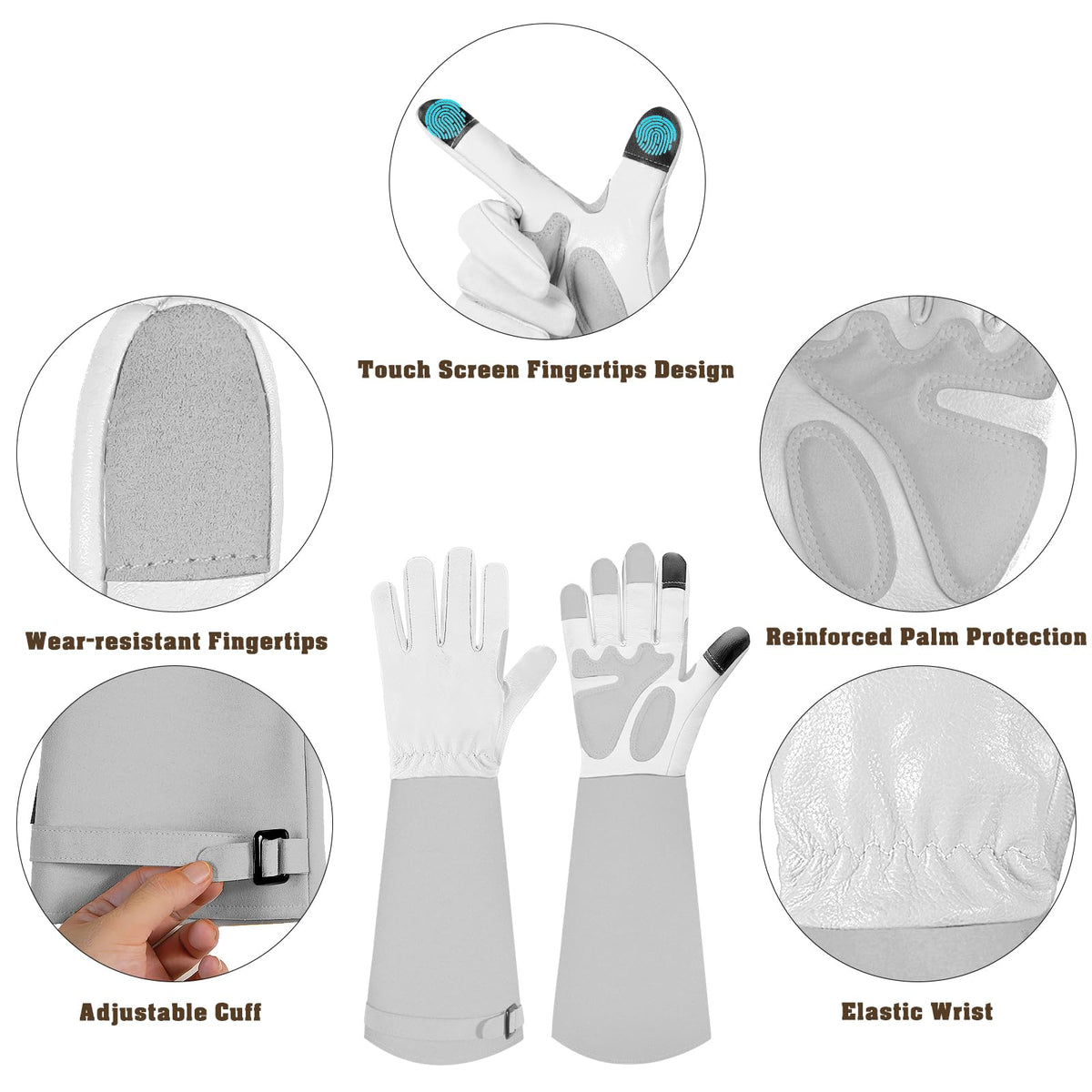 SLARMOR rose pruning gloves thorns-proof for safer pruning tasks
