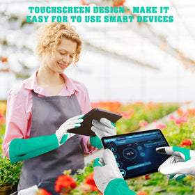 SLARMOR flexible full-leather gloves maintain dexterity for delicate planting