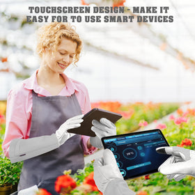 SLARMOR touchscreen-compatible gloves let you text or check apps without removing.