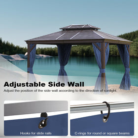 Slashome gazebo curtains 4-panel package includes rings and instruction for convenient replacement.