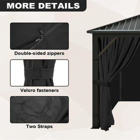 Slashome sidewalls with zipper provide easy access and privacy