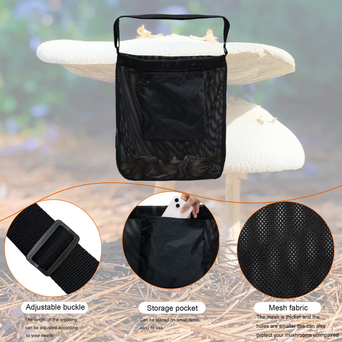 SLDHR lightweight durable foraging bag brown ready for field use