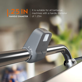 Slease grill light powered by AAA batteries offers up to 20 hours of grilling capacity.