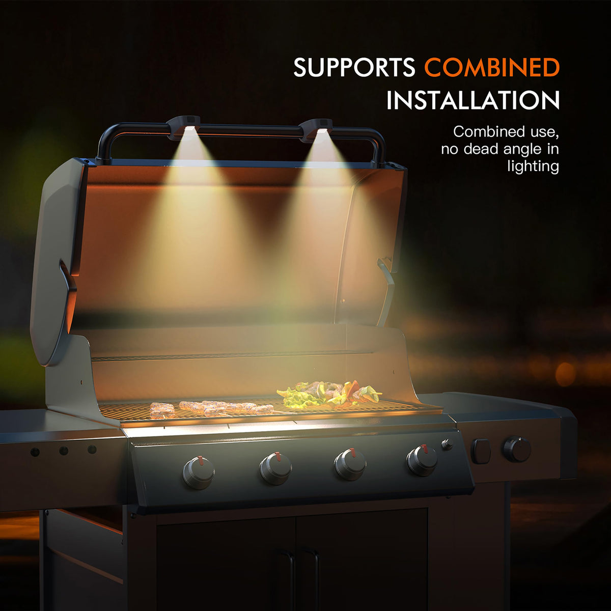 Slease Grill Light features durable, heat- and moisture-resistant construction for outdoor cooking.