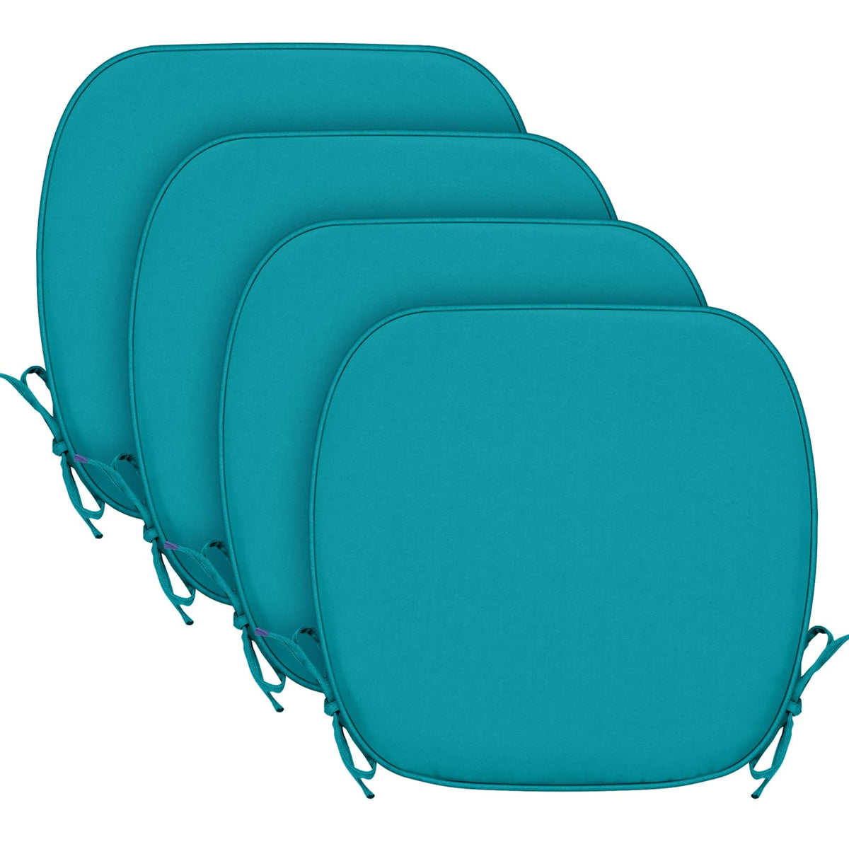 SleepMan outdoor chair pads with black stripe add patio seating comfort.