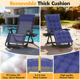 Slendor zero gravity chair heavy-duty design supports up to 500 pounds outdoors.
