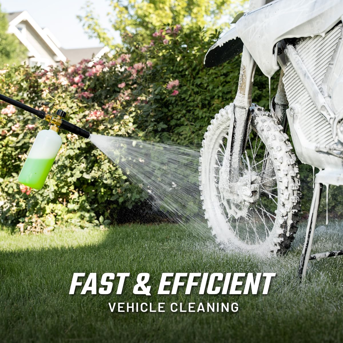 Slick Products Foam Cannon adjustable foam dial to tailor coverage