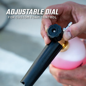 Slick Products Foam Cannon quick easy connect setup for hassle free washing