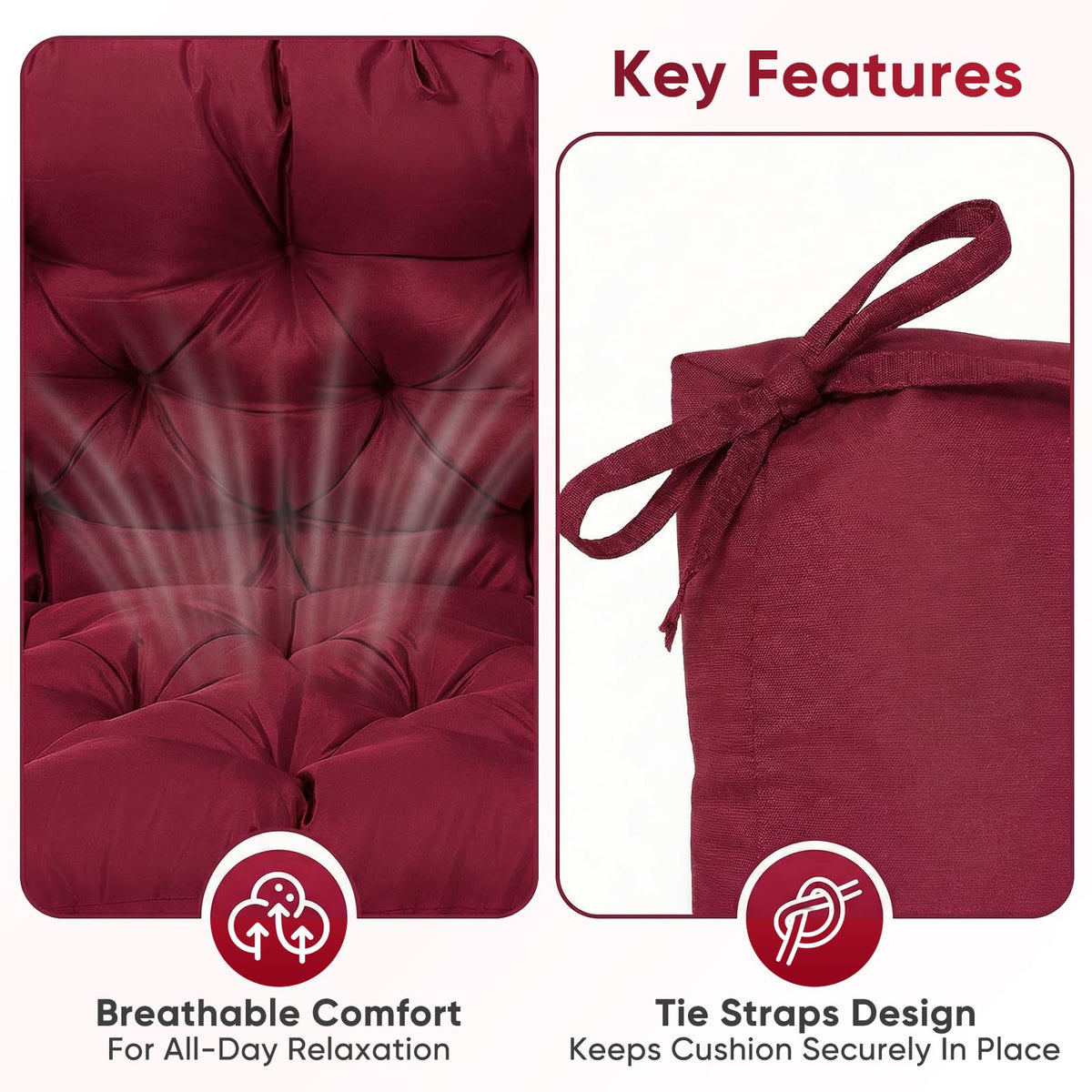 SLIMSTY backrest cushion supports spine and hips for all-day comfort