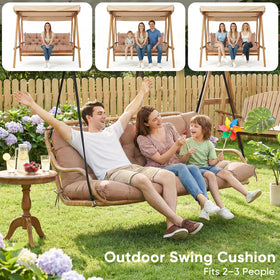 SLIMSTY cushion displayed on patio furniture for versatile outdoor use.