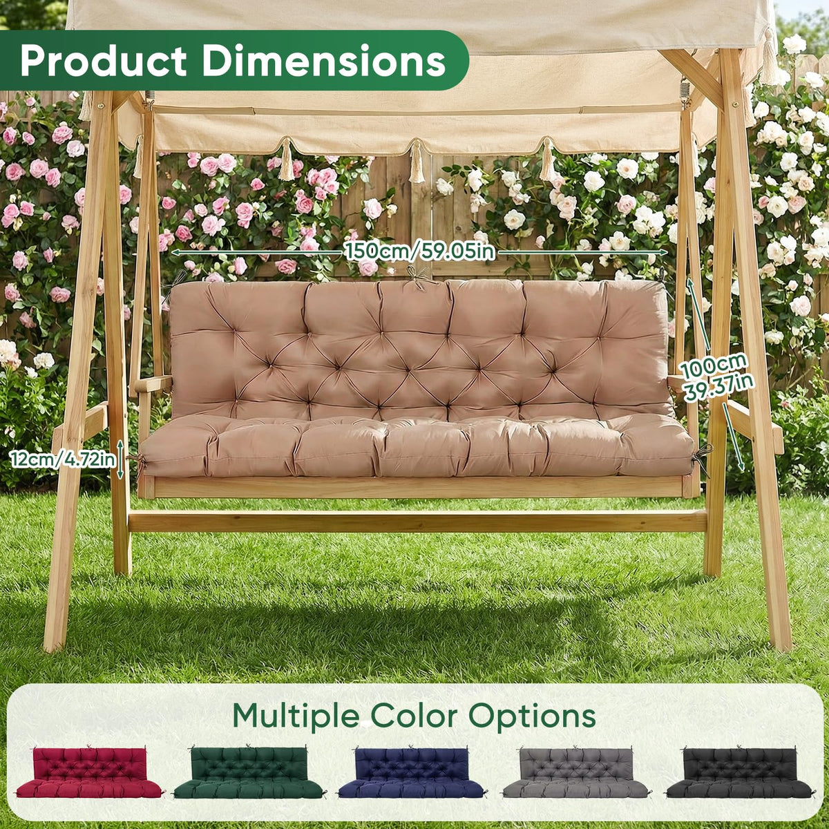 SLIMSTY water resistant fabric sheds light rain and spills.