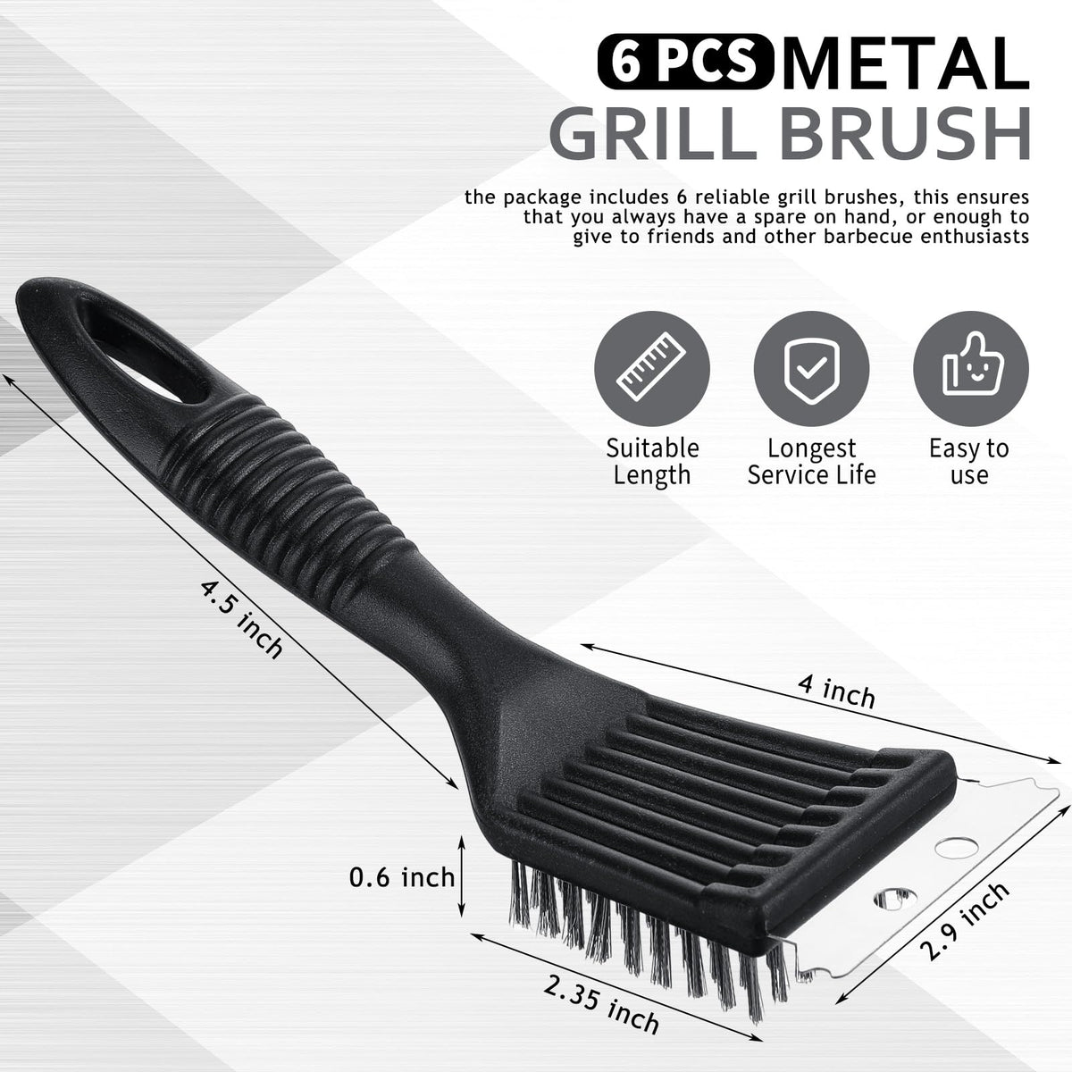 Sliner stainless steel wire brush close-up highlights tough grime removal