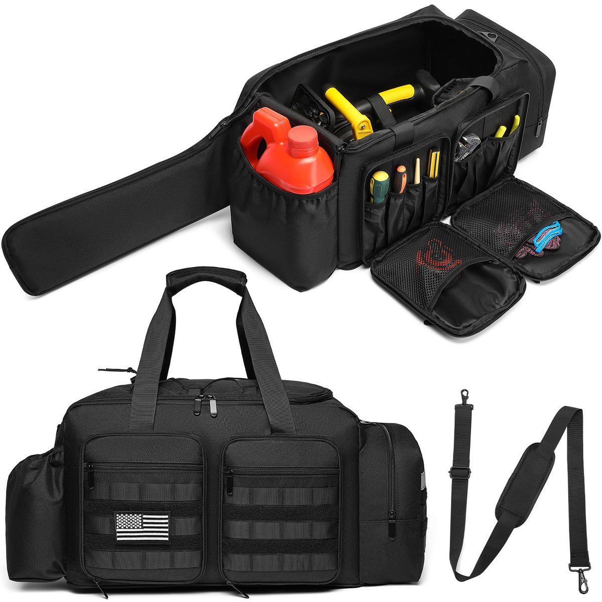 SLINRKE chainsaw case for outdoor storage keeps gear organized and protected.
