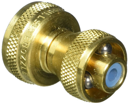 Slip Seal Bulls-Eye Hose Nozzle full 2-pack, durable brass for versatile garden watering
