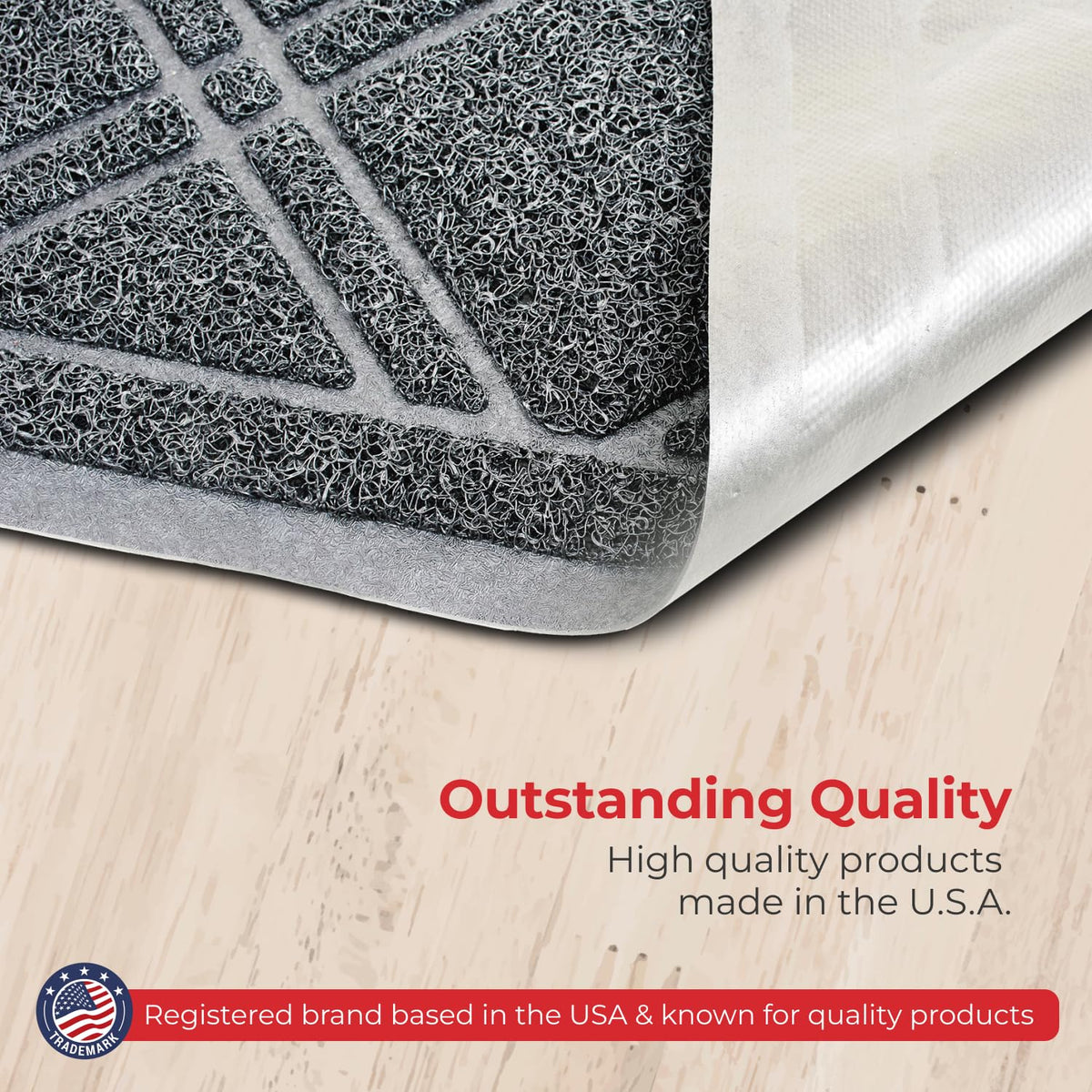 SlipToGrip durable mat helps preserve floors by catching dirt and moisture.