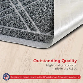 SlipToGrip durable mat helps preserve floors by catching dirt and moisture.