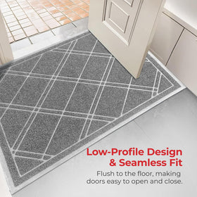 SlipToGrip indoor-outdoor mat suits porches, garages, and entryways.