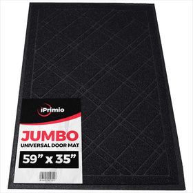 SlipToGrip large 59x35 inch door mat traps dirt at busy entryways.