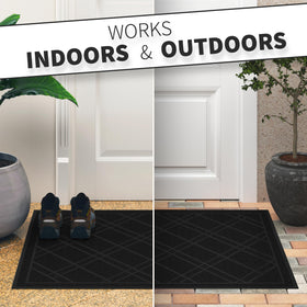 SlipToGrip non-slip mat surface stays in place on slick floors.