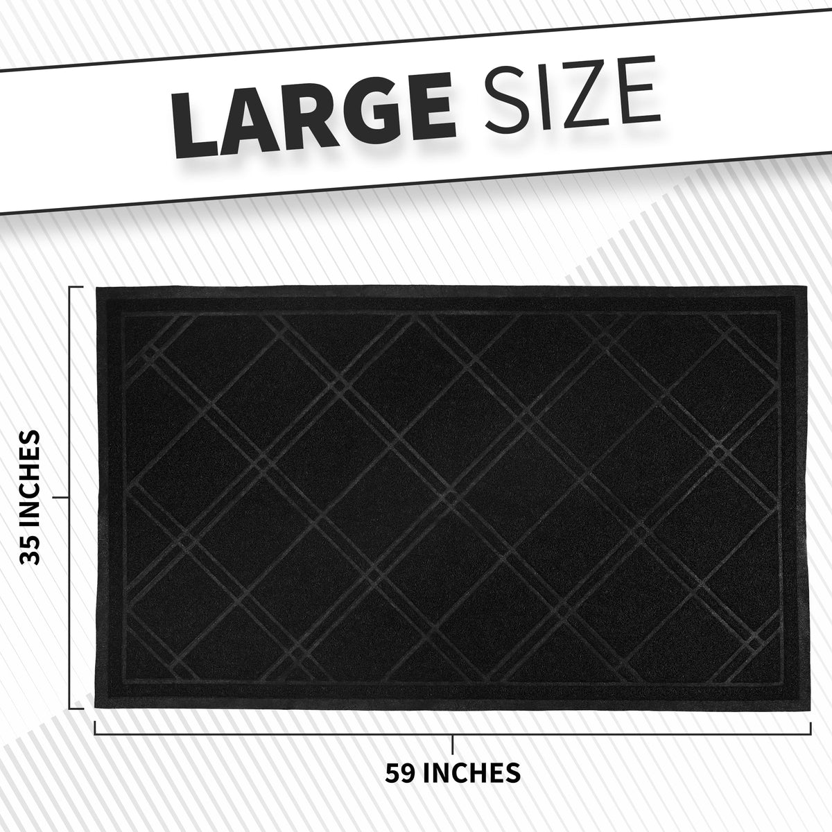 SlipToGrip mat with waterproof surface protects floors from moisture.