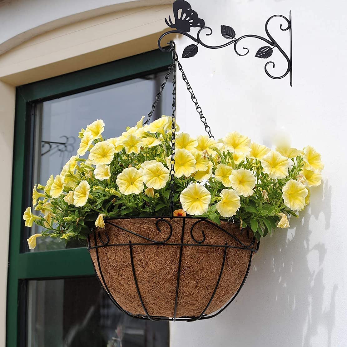 SLL wall-mount garden bracket ready for bird feeders and baskets