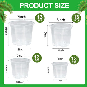 SLMKHHU clear nursery pot 5-inch ideal for starting seeds indoors