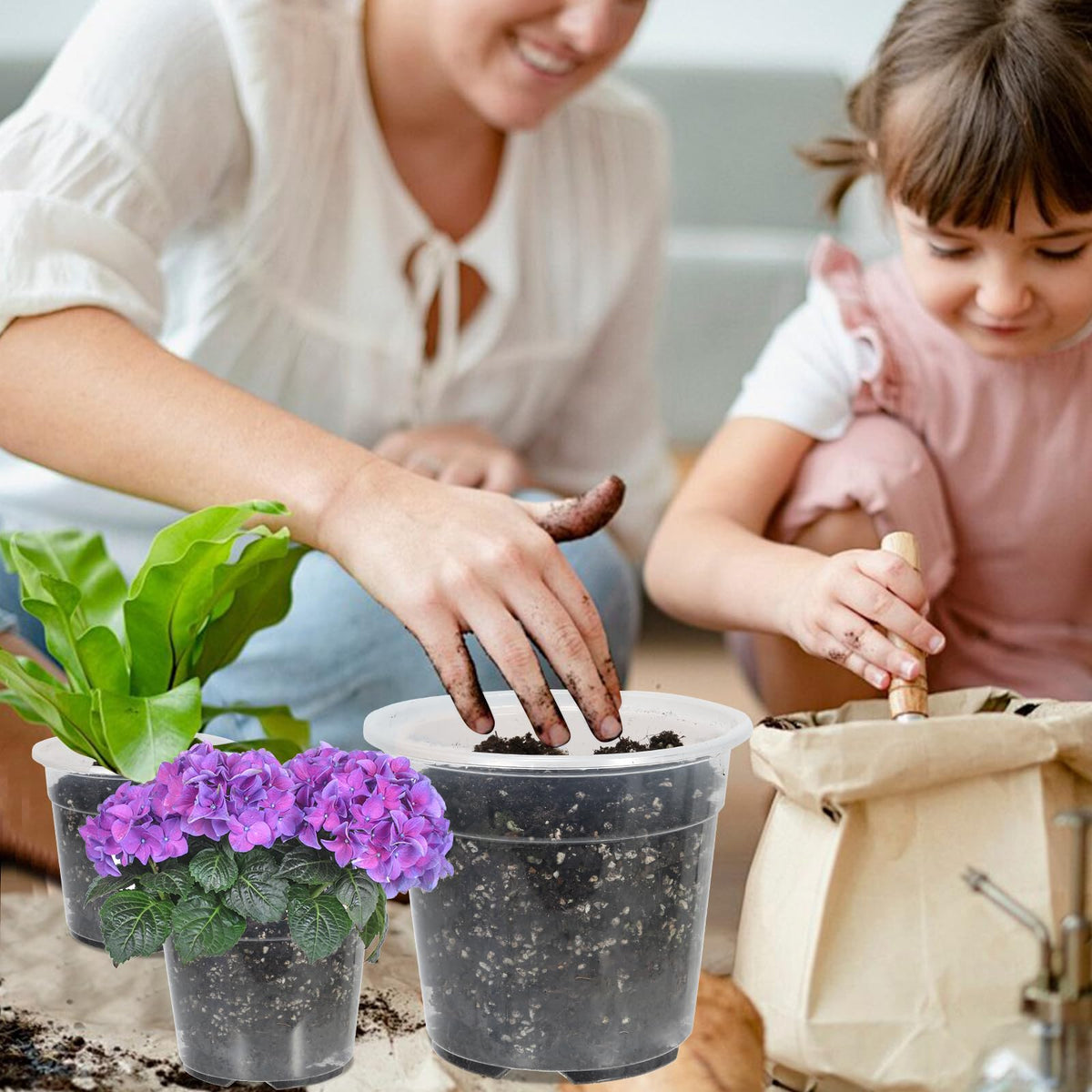 SLMKHHU indoor-outdoor planters set supports diverse seed and cutting projects