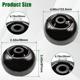Slother 4-pack deck wheels provides reliable performance for regular lawn care.