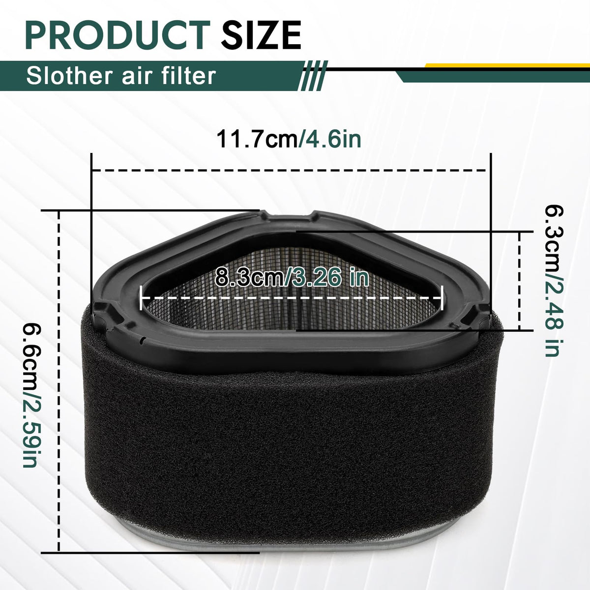 Slother John Deere fitment chart shows compatible tractors for easy replacement.