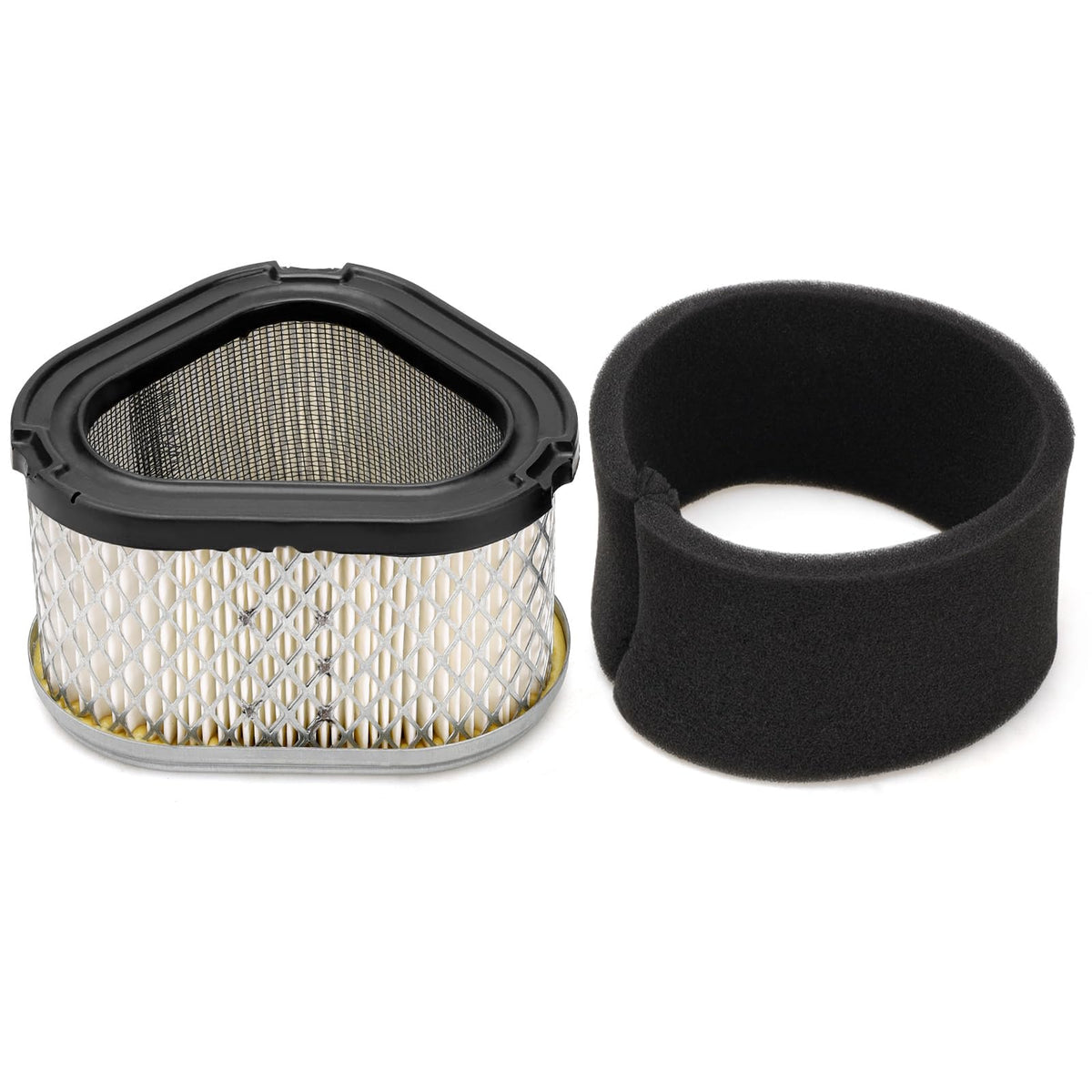 Slother Kohler CV11 paper inner filter captures fine dust for engine protection.