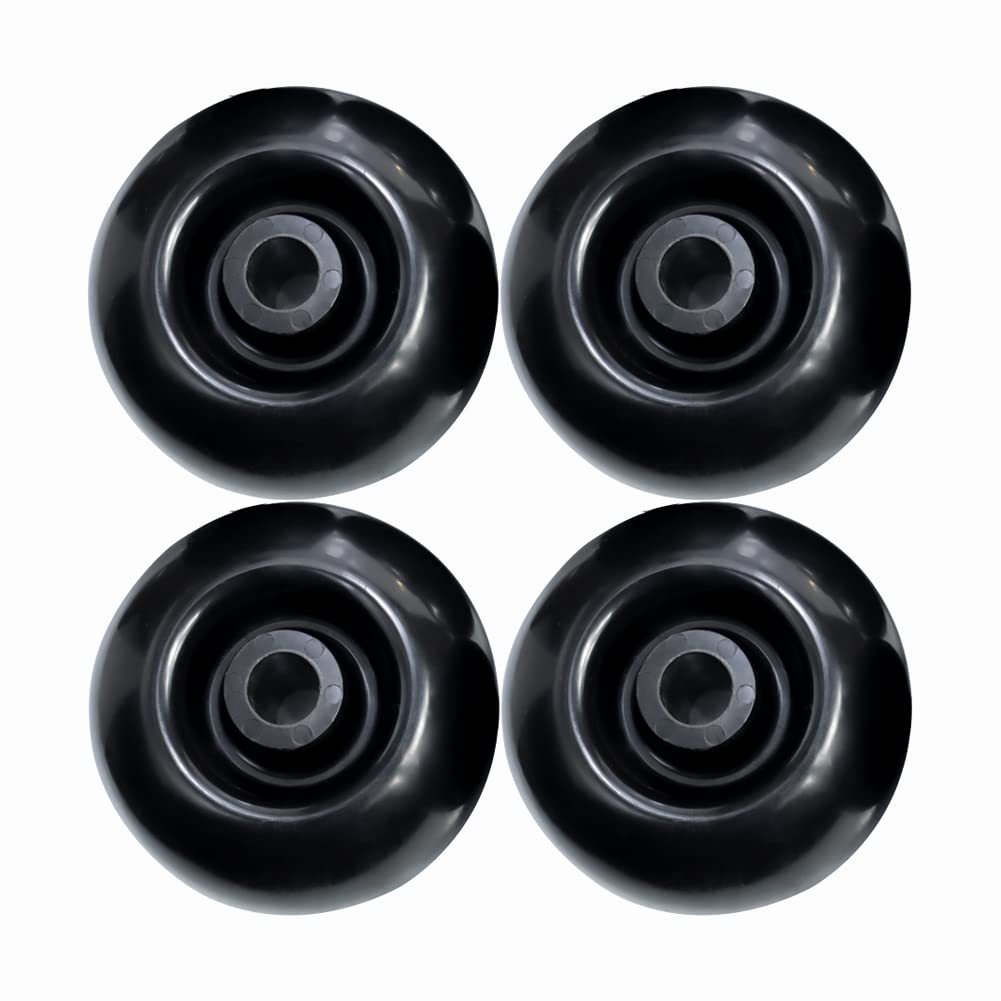 Slother anti-scalp deck wheels on Kubota 72-inch deck to reduce scalp marks.