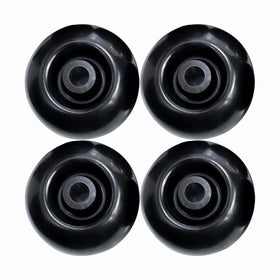 Slother anti-scalp deck wheels on Kubota 72-inch deck to reduce scalp marks.