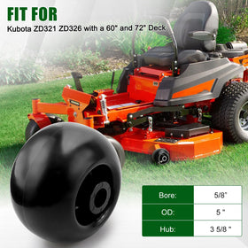 Slother wheel hub 3-5/8 inches supports stable alignment during mowing.