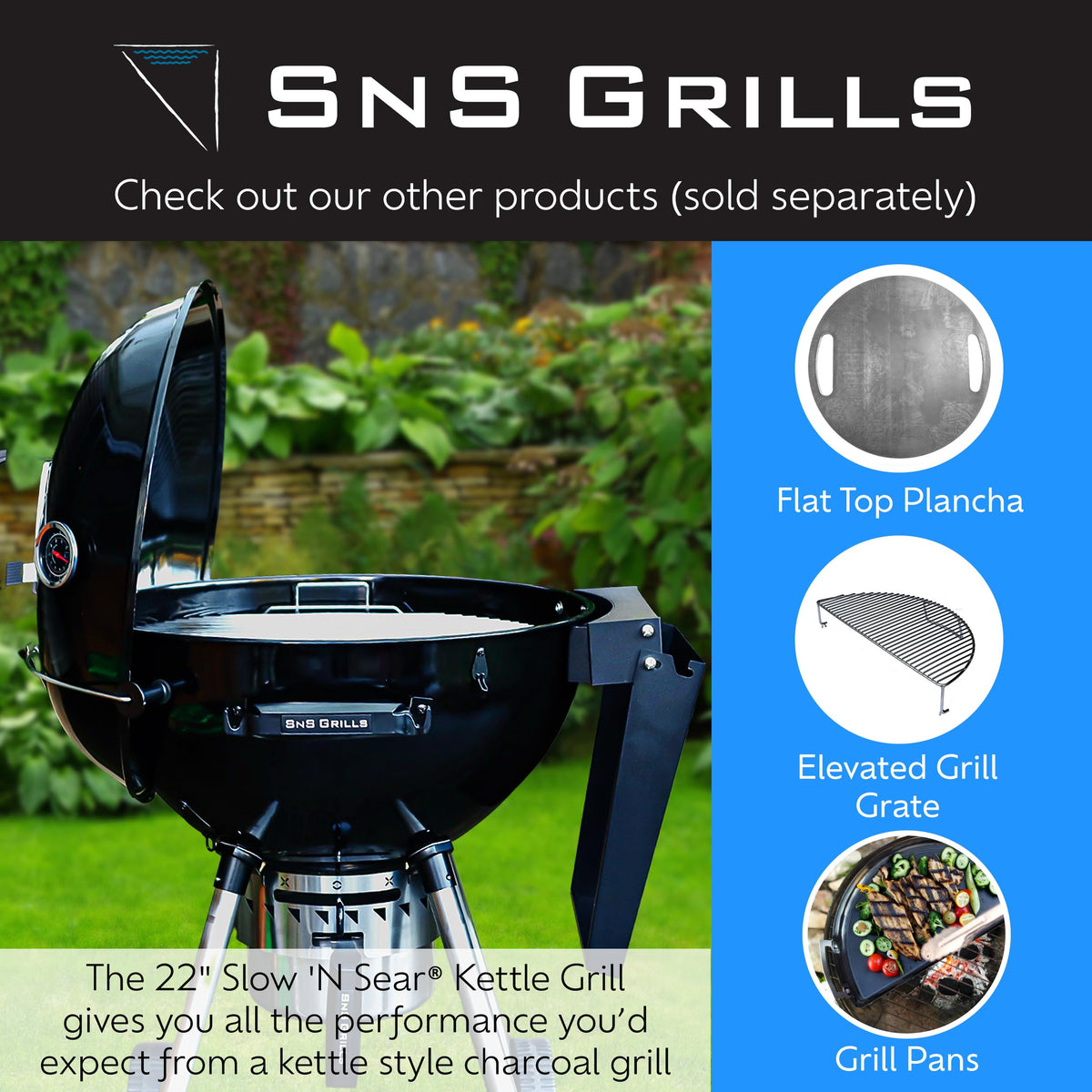 Slow ’N Sear heat-management system offers cost-effective grilling upgrade.