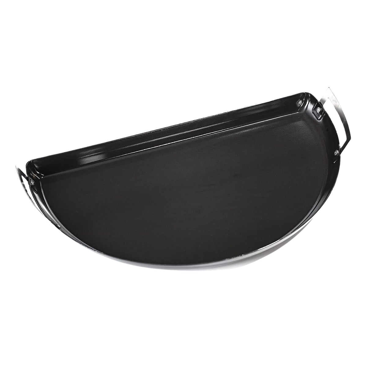 Slow 'N Sear Drip N Roast Pan on a 22-inch Weber grill for mess-free grilling