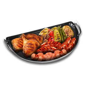 Carbon steel construction of the SnS Drip N Roast Pan endures high heat