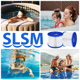 SLSM pleated-membrane closeup highlights high surface area for efficient filtration.