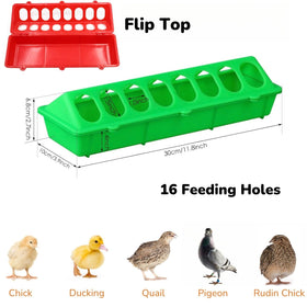 SLWHYZL feeder keeps feed dry and accessible in brooders and coops