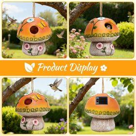Smadeer garden decor birdhouse adds whimsical charm to yard or balcony.