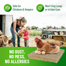 Small Pet Select hemp nest liners simplify coop cleanup by swapping out soiled pads.