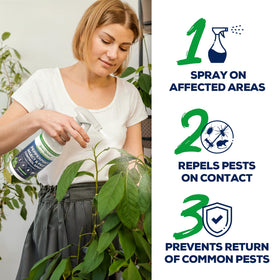 Smart Grower indoors pest-control application shows effective repellent for mice and spiders.