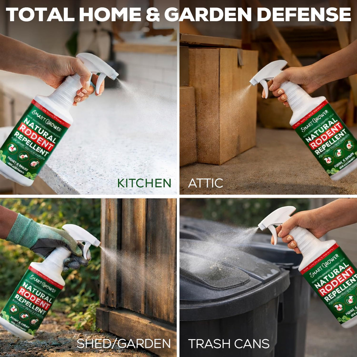 Smart Grower peppermint spray near car engine area supports vehicle protection