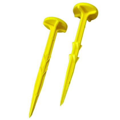 Smart Spring low-profile stakes sit flush for unobtrusive boundary marking.