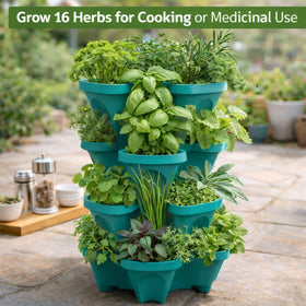 Smart Spring 16-site vertical planter enables herbs and greens in tight spaces