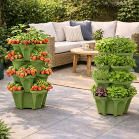 Smart Spring top-down watering system delivers moisture evenly to every level.