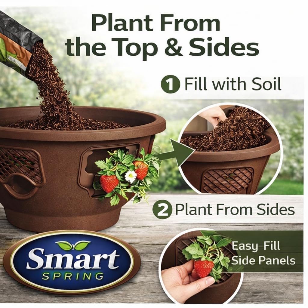 Smart Spring Ultimate Hanging Baskets flowering display enhances balcony greenery.
